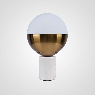 Настольная лампа Geneva Globe Marble 17,5*17,5*28 см, 1*E27*60W, ImperiumLoft 43.402, Белый