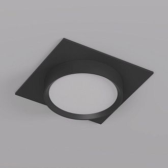 Светильник встраиваемый 11*11*4,5 см, 1*GX53*15W, Denkirs FLAT DK2091-BK, черный