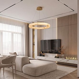 Подвесной светильник *60*6-170 см, *LED*35W, 3000-6000K, MODELIGHT  MDL.8484.600PL BS, Латунь