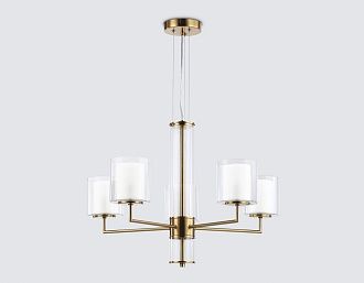 Подвесная люстра **44-126 см, 5*E14*40W, K, Ambrella Light High Light LH56011, латунь