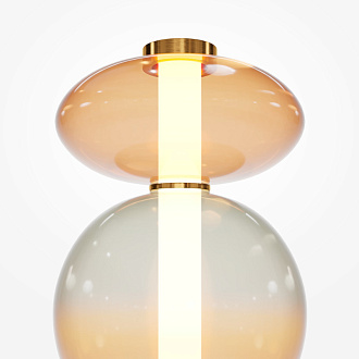 Торшер 28*163 см, LED, 40W, 3000К, Maytoni Futuro MOD307FL-L40BS3K латунный