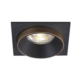 Встраиваемый светильник 9 см, Crystal Lux CLT 044C1 BL-BL-GO, черный-золото, вр 6,2 см