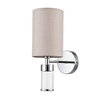 Бра 12*31 см, 1*E14 Lumion ARNIKA 6585/1W хром, бежевый