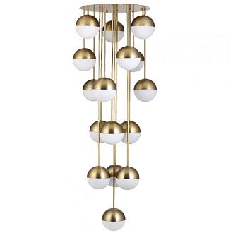 Светильник Italian Globe Cedar Moss Light 16 55*55*150 см, 16*E14*40W, ImperiumLoft 40.1670.СH.20.RU, Латунь