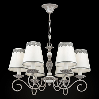 Подвесная люстра диаметр 60 см Maytoni Bouquet ARM023-06-S серый антик