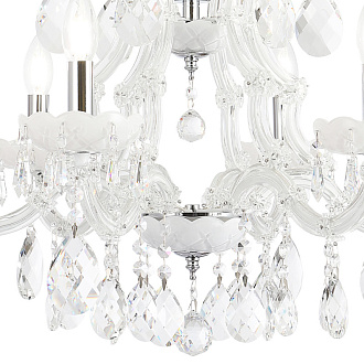 Люстра 70*54 см, 6*E14*60W Хром/белый Crystal Lux BLANCA re SP6