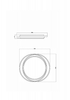 Светильник 50 см, 98W, 3000-6000K Freya Lisoa FR10031CL-L98B, черный