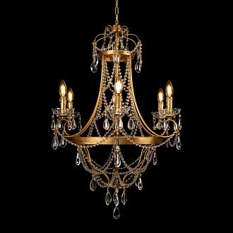Подвесная люстра 64 см, Loft IT Foil 10430/6, золото