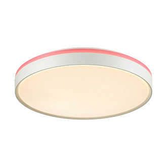 Cветильник 40 см, LED 1*48W, 4000 К, Sonex Kezo Pink 7708/DL, белый/розовый