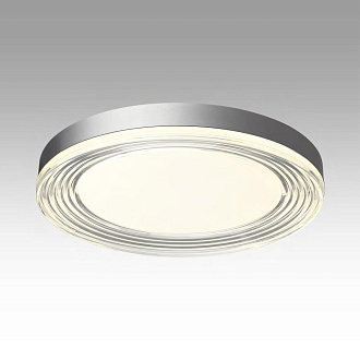 Настенно-потолочный светильник 50*6 см, LED 112W 4000K Sonex Infinita 7728/112L серебро/прозрачный