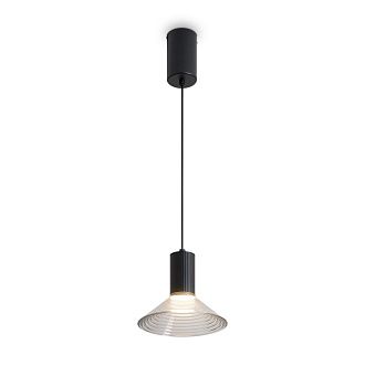 Подвесной светильник 18*200 см, LED, 6W, 3000К, Freya Lake FR6179PL-L6B черный