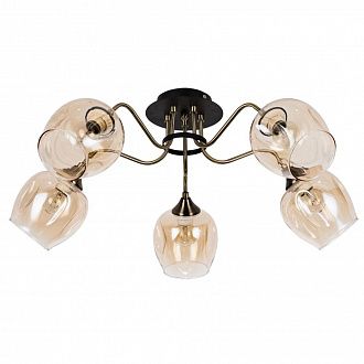 Потолочная люстра Arte Lamp Monica A3831PL-5AB, диаметр 63 см, античная бронза