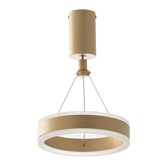 Светильник подвесной 20*30/125 см, LED 20W 4000K Citilux Дуэт CL719012 матовое золото