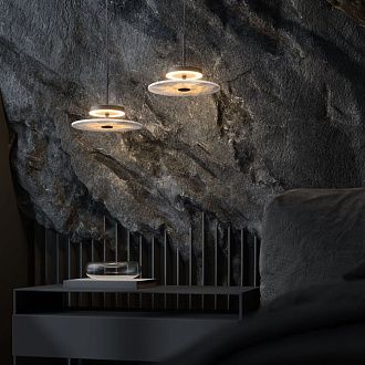 Подвесной светильник 30*30*22-173 см, LED*21W, 3000K, Eurosvet Thasos 40342 LED, черный, a069278