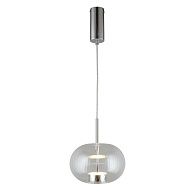 Подвесной светильник 22*50-145 см, 1*LED, 12W, 3000K, Aployt Ambr APL.057.16.12, хром
