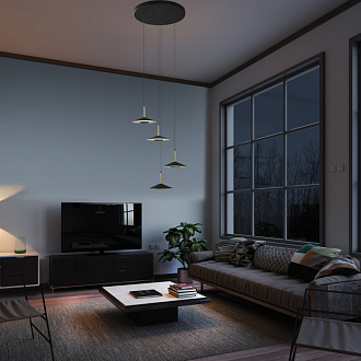Подвесной светильник *50*271,9 см, LED *  32W, 3000К Mantra Orion 7476, латунный