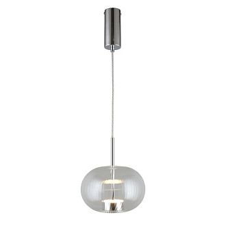 Подвесной светильник 22*50-145 см, 1*LED, 12W, 3000K, Aployt Ambr APL.057.16.12, хром