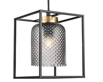 Подвесной светильник 17*17*146 см, 1*E27 черный, золото Vele Luce Morrison VL5472P01
