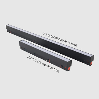 Светильник трековый магнитный 30 см, 12W, 2700-6500K, Crystal Lux CLT 0.33 001 12W BL M TUYA, черный