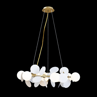 Люстра подвесная LOFT IT Matisse 10008/700 white, диаметр 70 см, золото-белый