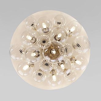 Подвесной светильник 45*45*48-96 см, 10*G9*5W, Eurosvet Anait 30177, латунь, a069151