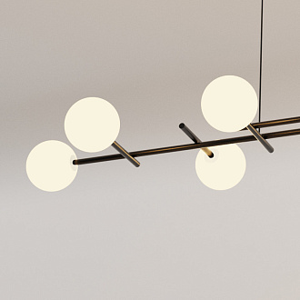 Люстра 116*40*160 см, G4 * 8 40W,  Mantra Cellar 7631, черный