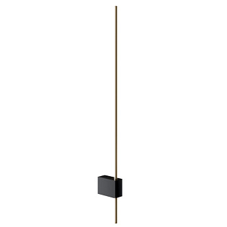 Бра 62 см, 6W, 3000K Maytoni Technical Pars C070WL-L6GB3K, золото-черный