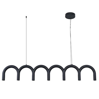 Подвесной светильник 12*120*17,5 см, LED, 45W, 3000К, Arte Lamp Warhol A3258SP-45BK черный