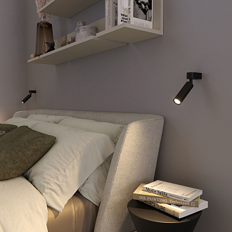 Бра 6,5*3,7*15,5 см,  LED*3W, 4200 К, Eurosvet Pitch 20143/1 LED, черный