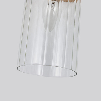 Бра Favourite Radiales 3099-2W, D135*W120*H450, золота, плафоны из прозрачного рельефного стекла