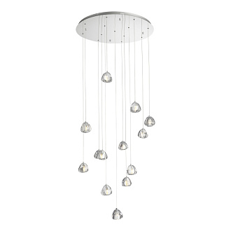 Каскадная люстра 80*200 см, LED, 3W,  3000К, ST-Luce WATERFALL SL6017.101.13 хром