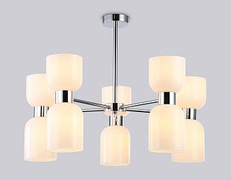 Люстра на штанге **30-51 см, 10*E14*40W, K, Ambrella Light High Light LH56083, хром