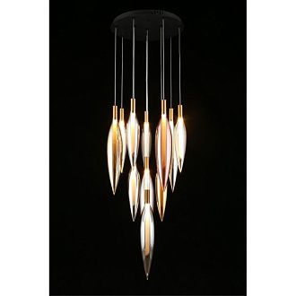 Каскадная люстра 50*100-250 см 47W, 3000K, Aployt Emilin APL.854.06.47, черный