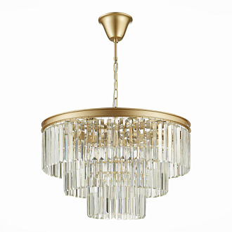 Люстра подвесная 60 см, ST LUCE ERCOLANO SL1624.203.12 шампань