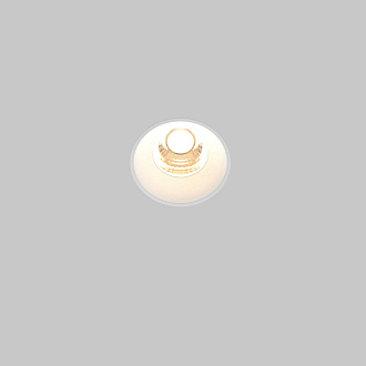 Встраиваемый светильник 5,4*5,4*5,3 см, LED, 7W, 3000К, Maytoni Technical ROUND DL058-7W3K-TRS-W белый, вр 5,5 см