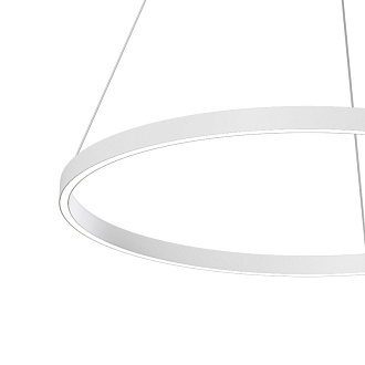 Подвесной светильник 80*127,5 см, LED, 51W, 3000К-4000К, Maytoni Rim MOD058PL-L42WK белый
