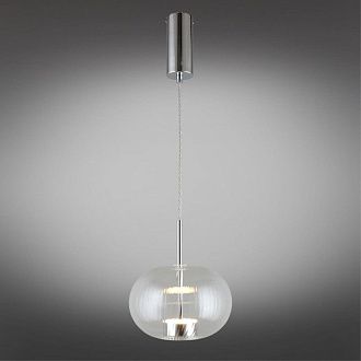 Подвесной светильник 22*50-145 см, 1*LED, 12W, 3000K, Aployt Ambr APL.057.16.12, хром