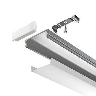 Алюминиевый профиль  Накладной 2000*24*6 мм Maytoni Technical Led Strip ALM002S-2M Серебро, цена за штуку