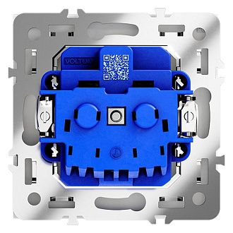 Розетка встраиваемая Voltum S70 с заземлением 16А, белый матовый пластик Soft touch VLS040102