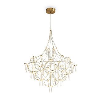 Подвесной светильник 110-200 см, LED*35W, 3000K, Freya Amela FR6138PL-L44BS, Латунь