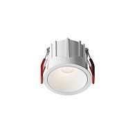 Встраиваемый светильник 5,2 см, LED*10W, 4000K, Maytoni Alfa LED 50° DL043-01-10W4K-RD-W-1, Белый, вр 5,5 см