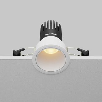 Встраиваемый светильник DL116-10W-2.7K-W **-9,7 см, *LED*10W, K, Maytoni technical Dip DL116-10W-2.7K-W, Белый, вр 6 см