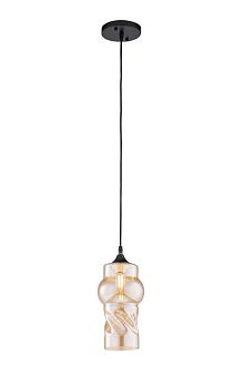 Люстра Ø100 x H240(800), мм, 1*40W, BK (Черный) Rilon 4648/1H BK