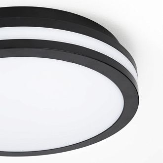 Светильник 23*5 см, 18W, 3000-4000-6500K Citilux CL711011V LUNS Черный  IP64