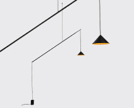 Подвесной светильник 19,6*250 см, ITALLINE  IT03-1429 black/orange