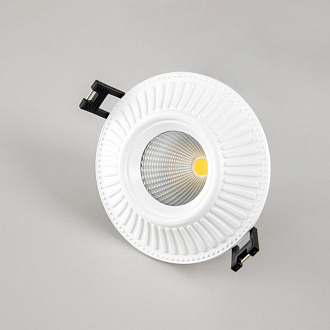 LED светильник 10 см, 7W, 3500K, Citilux Дзета CLD042NW0, белый полимер, вр 8 см
