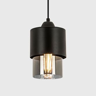 Подвесной светильник 12*12*100 см, Е 27 1x60W, Чёрный, Дымчатый MODEMODERN MD.0650.1