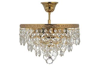 Люстра потолочная *30*31 см, 4*E27*60W, Arti Lampadari Castellana Gold Castellana E 1.3.30.602 G, Золото