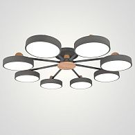 Потолочная люстра MOVE 8 Gray 98*98*18 см, 8*LED*12W, 3000, 4000, 5000K, ImperiumLoft MOVE_01, Серый