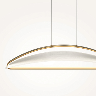 Подвесной светильник 103*25*325 см, LED, 34W, 3000К, Maytoni Breeze MOD281PL-L34BS3K латунный